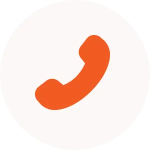 Orange phone icon