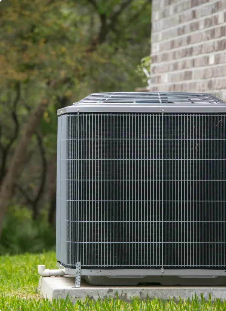 Outdoor residential air conditioning unit