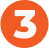 Orange circle with number 3