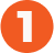 Orange circle with number 1