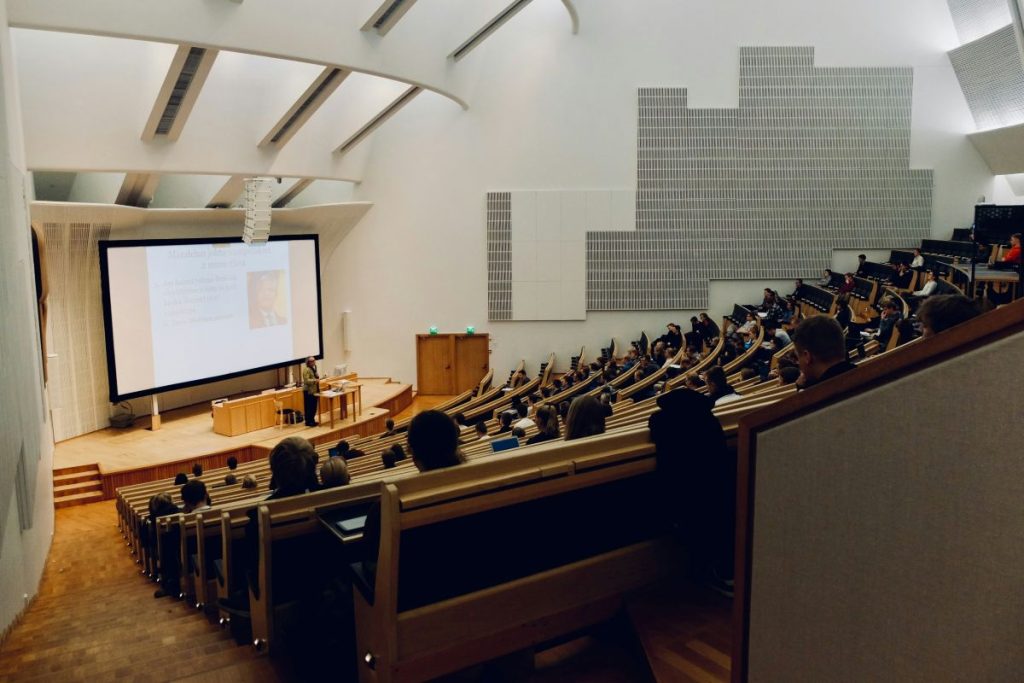 Students in a university class