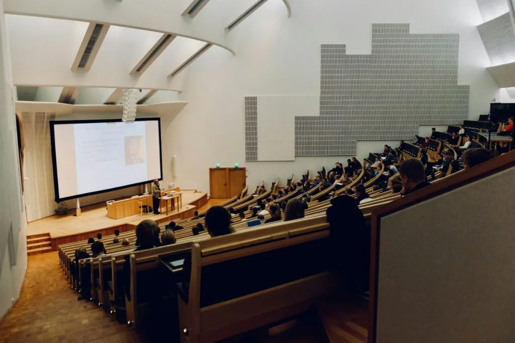 Students in a university class